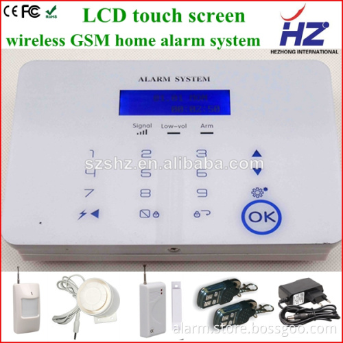 CID uploading to CMS wireless home PSTN alarm GSM security alarm system